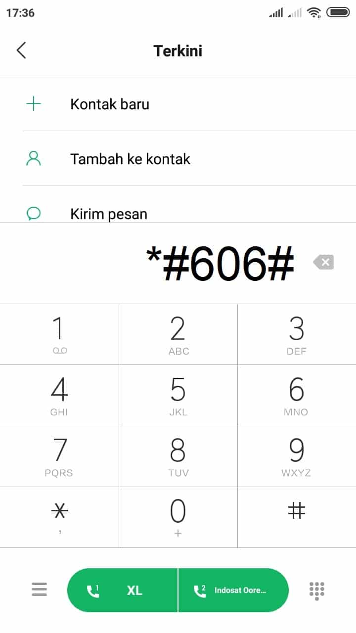 Anda juga bisa melihat berbagai informasi perihal IMEI dengan melakukan panggilan dengan kode