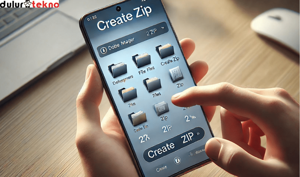 cara membuat zip di hp