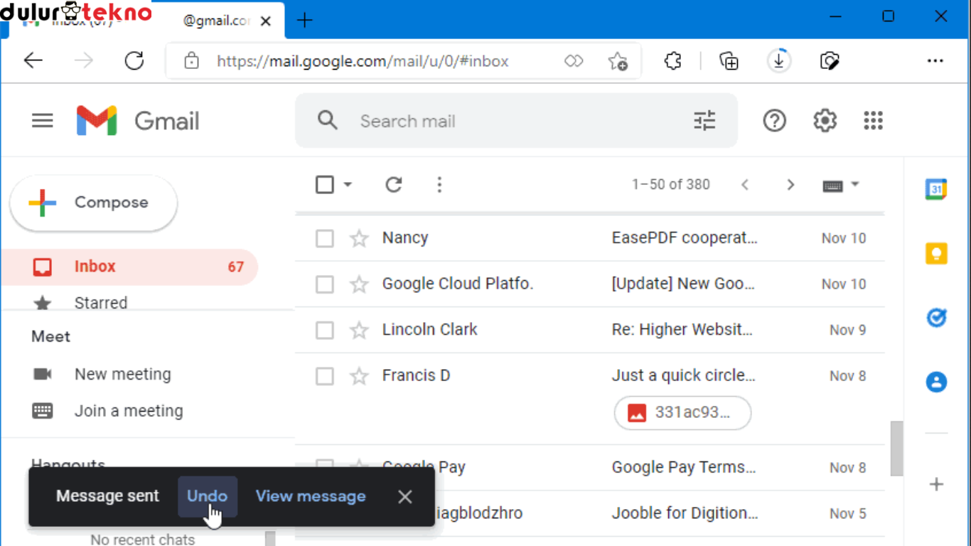 Cara Menggunakan Fitur Undo Send di Gmail