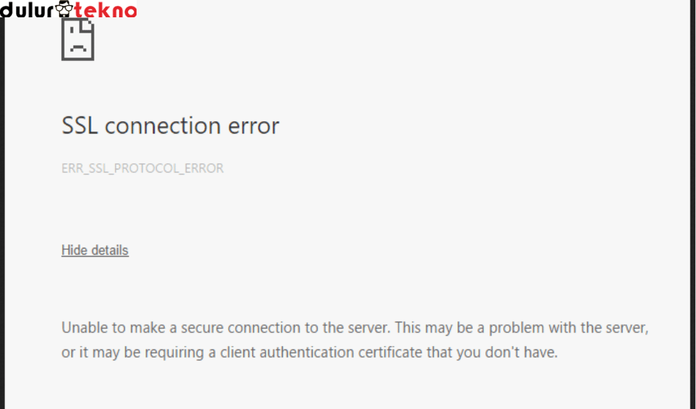 Cara Mengatasi Mozilla Firefox Error SSL