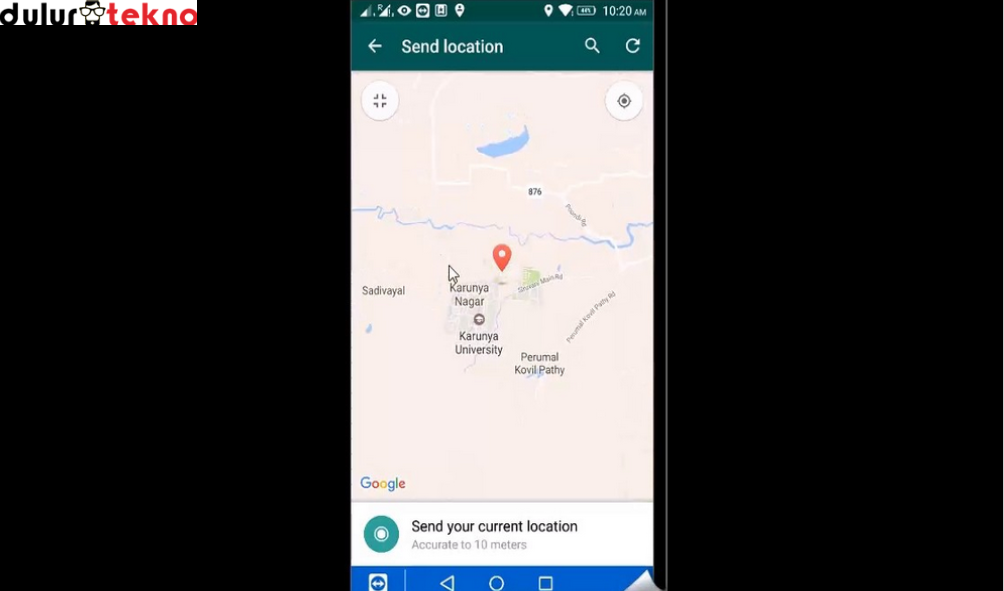 Cara Share Live Location WhatsApp