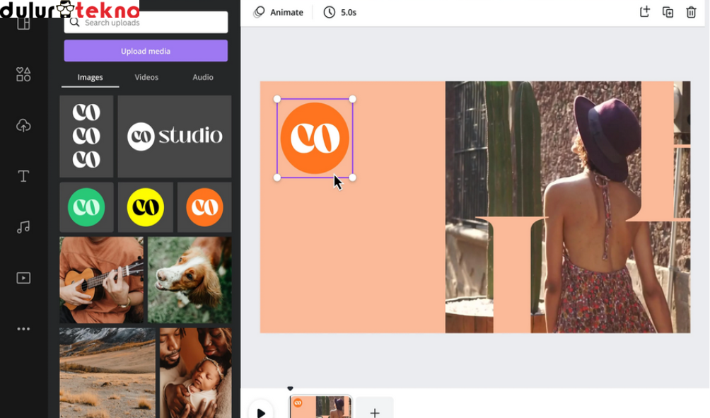Cara Menambahkan Watermark di Canva