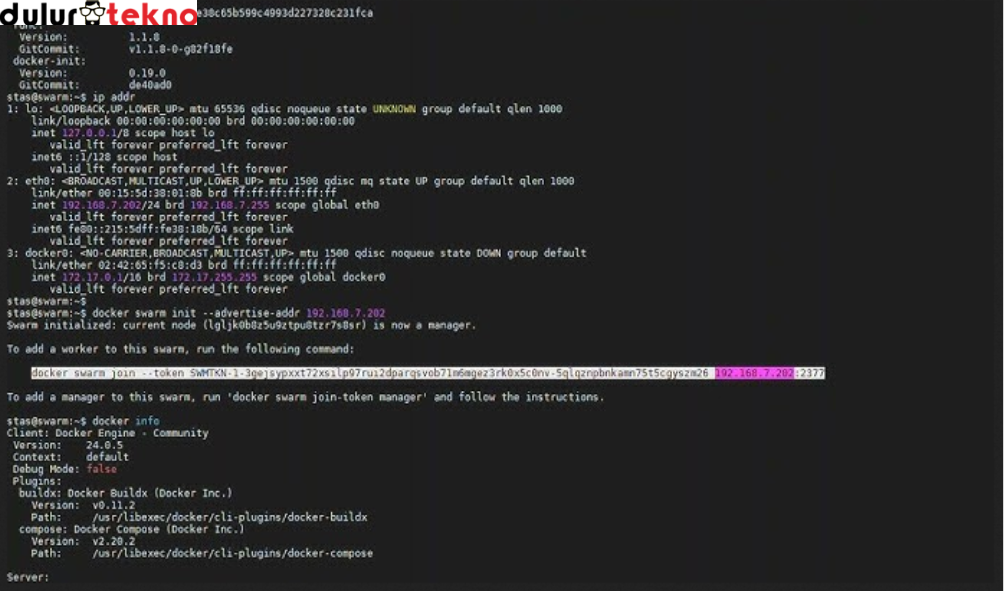 Panduan Install Docker Swarm di Linux