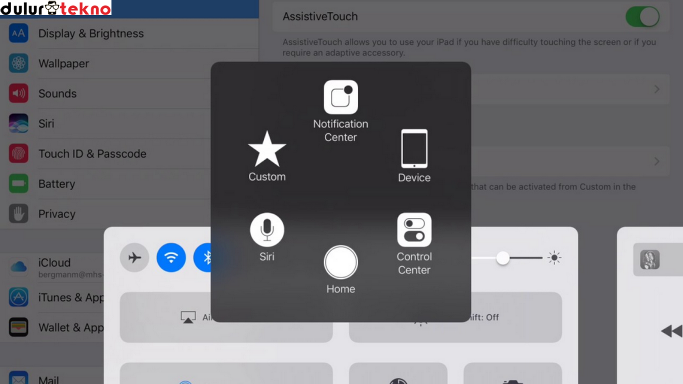 Cara Mengaktifkan Assistive Touch di iPad