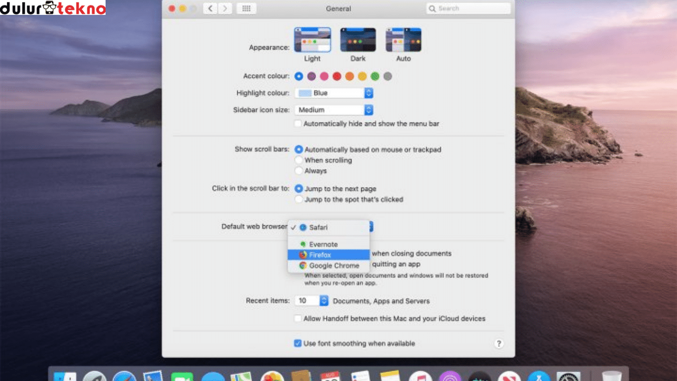 cara mengatur aplikasi default di macOS