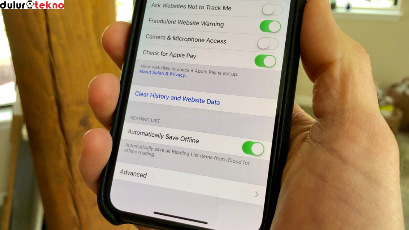cara membersihkan cookies di iPhone