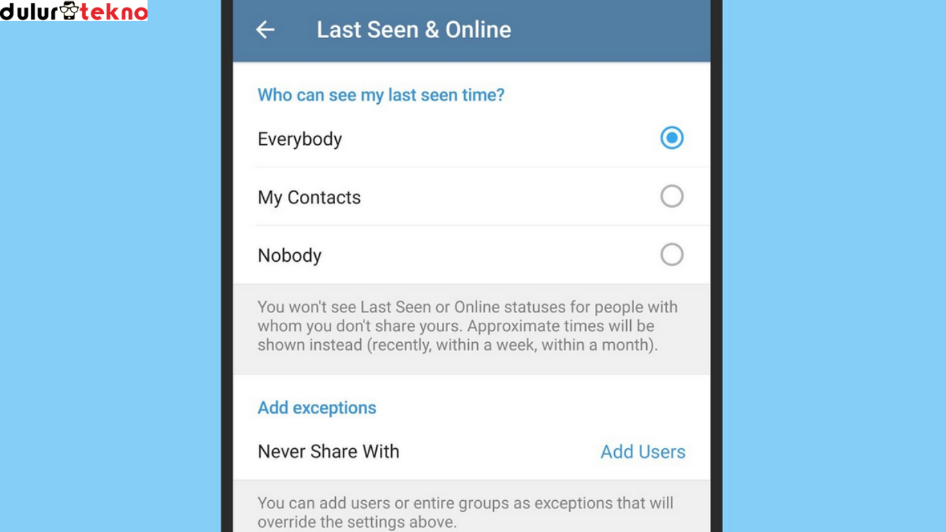 Cara Sembunyikan Status Online di Telegram