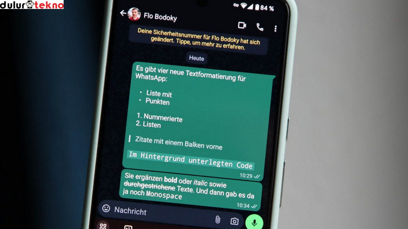 cara membuat tanda pangkat di chat WhatsApp