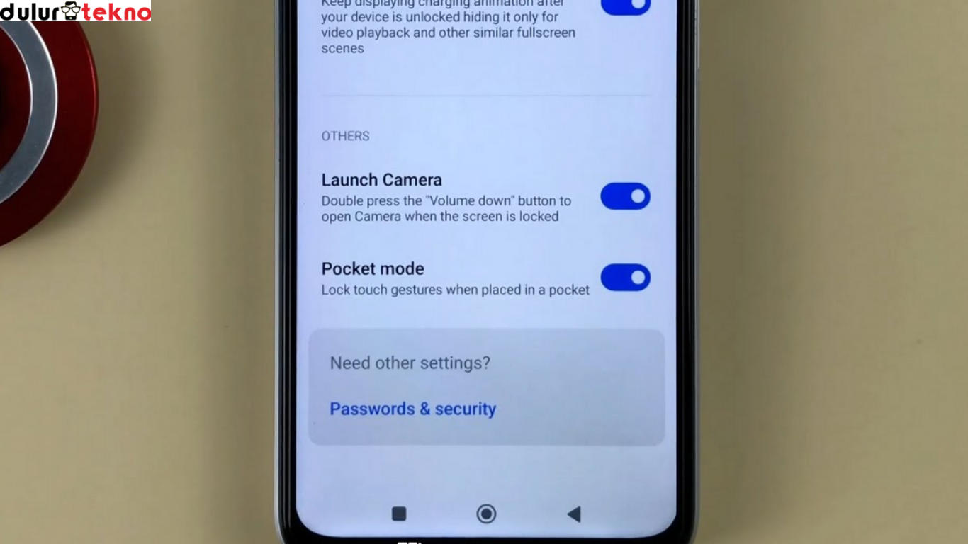 cara mengaktifkan Mode Saku Xiaomi