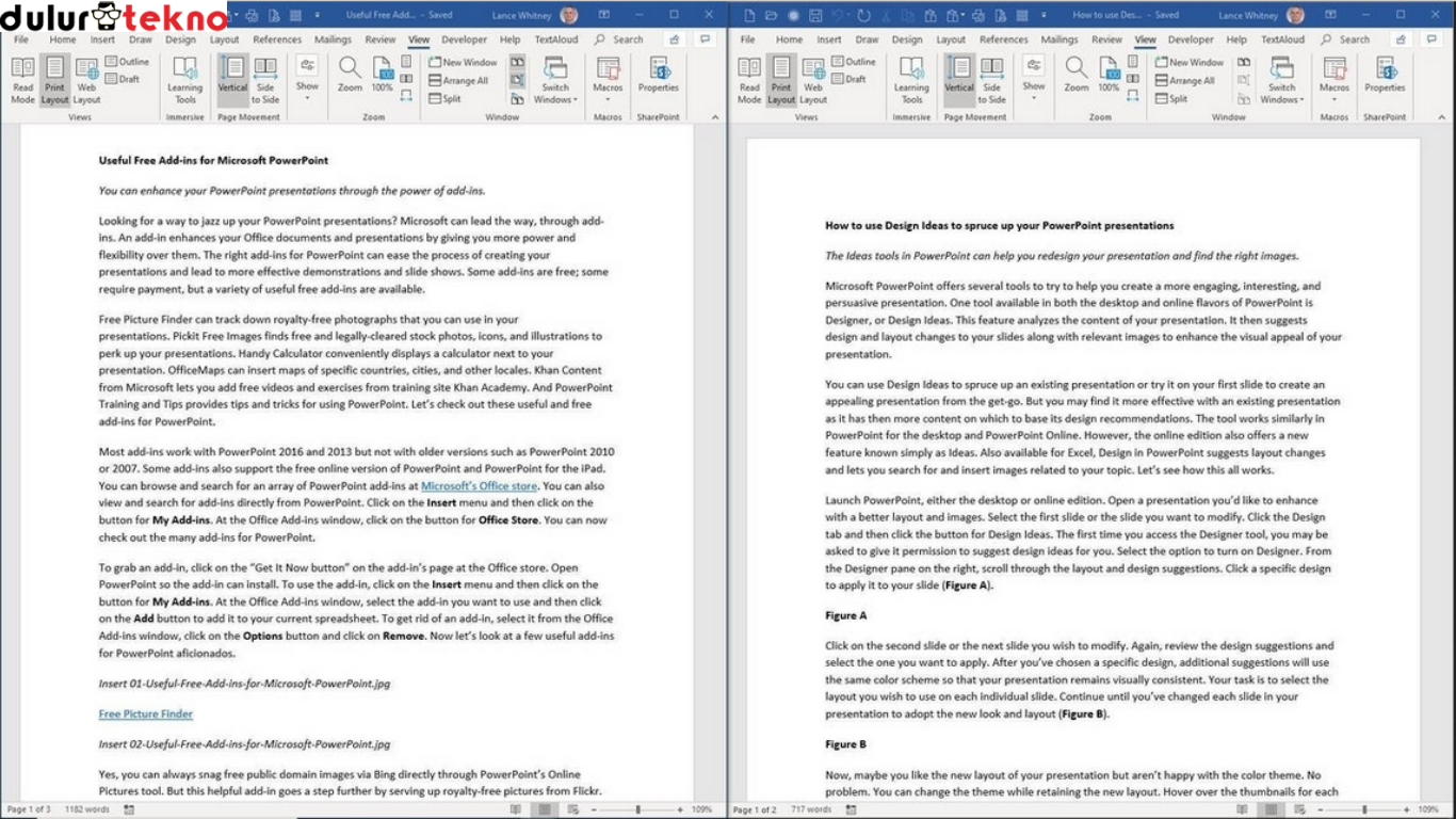 Cara menggabungkan file Word
