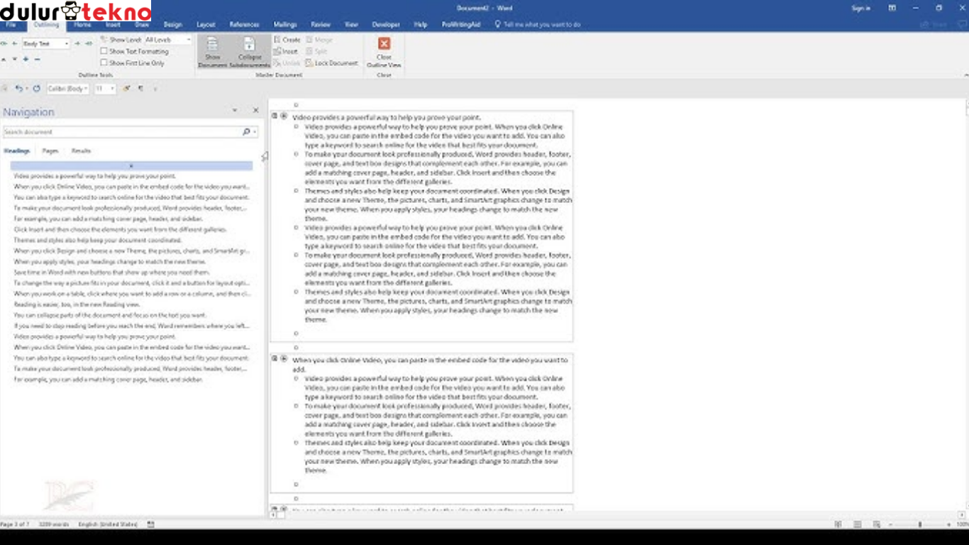 Cara menggabungkan file Word