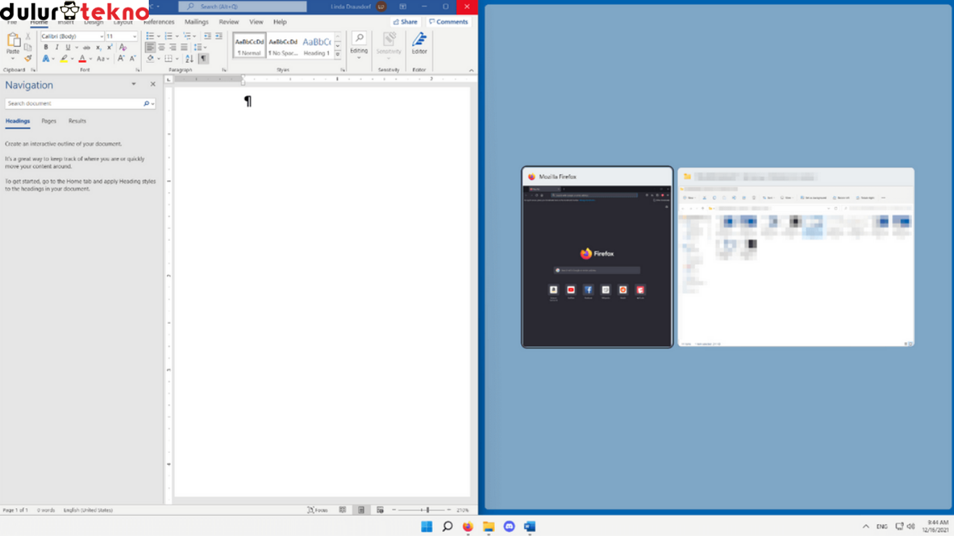 cara membagi layar laptop menjadi 2 Windows 11
