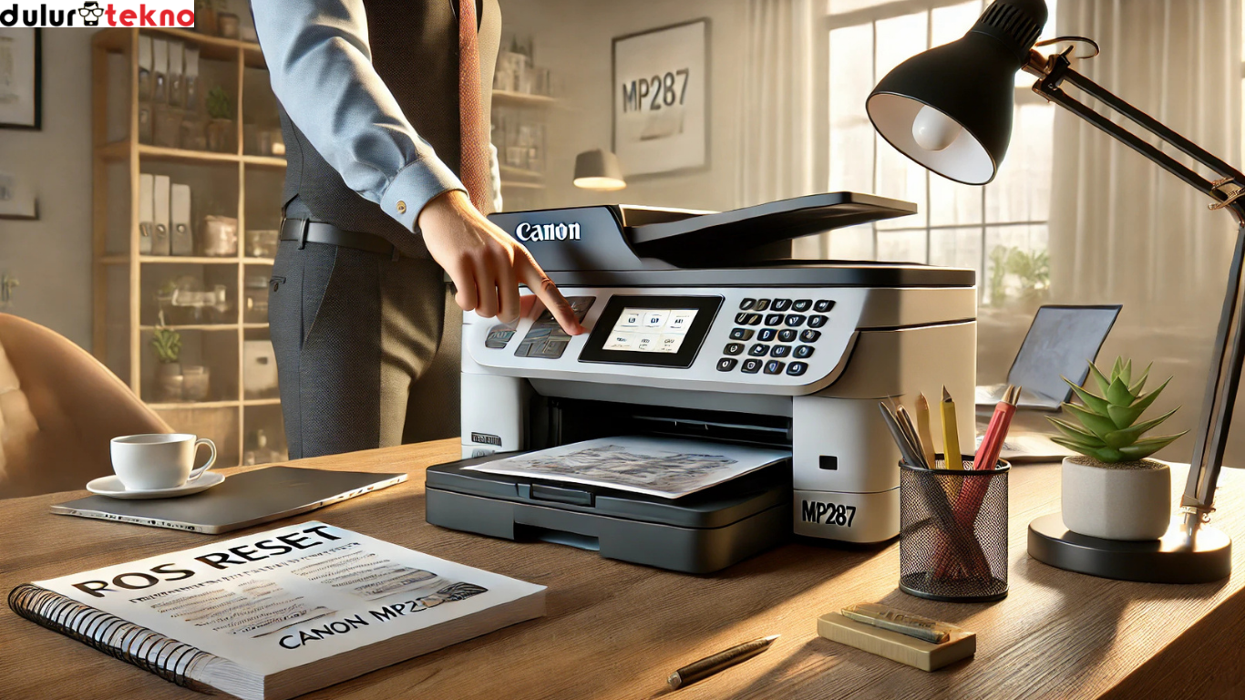 cara reset printer Canon MP287 tanpa software