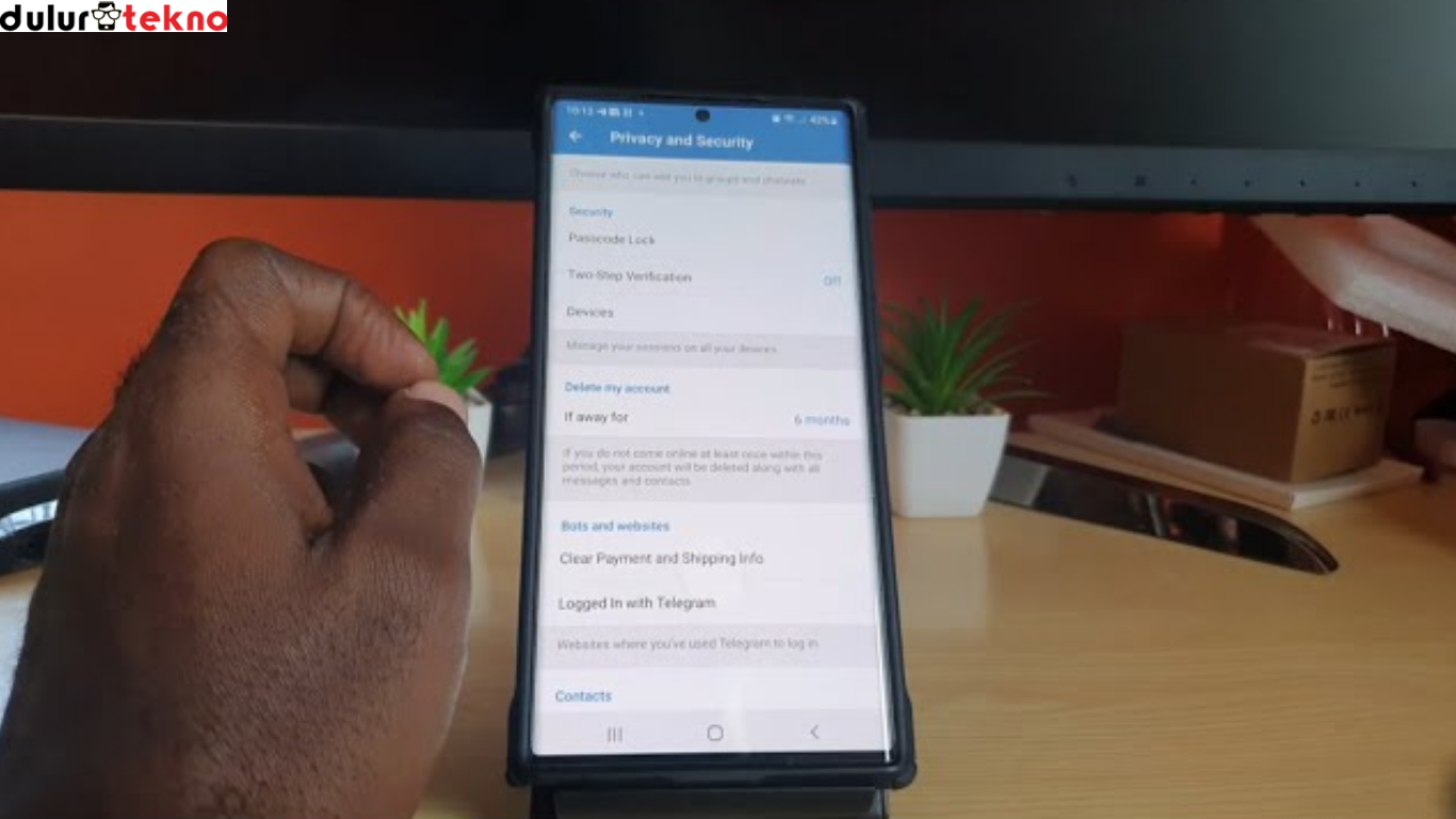 cara menghapus akun Telegram di Android