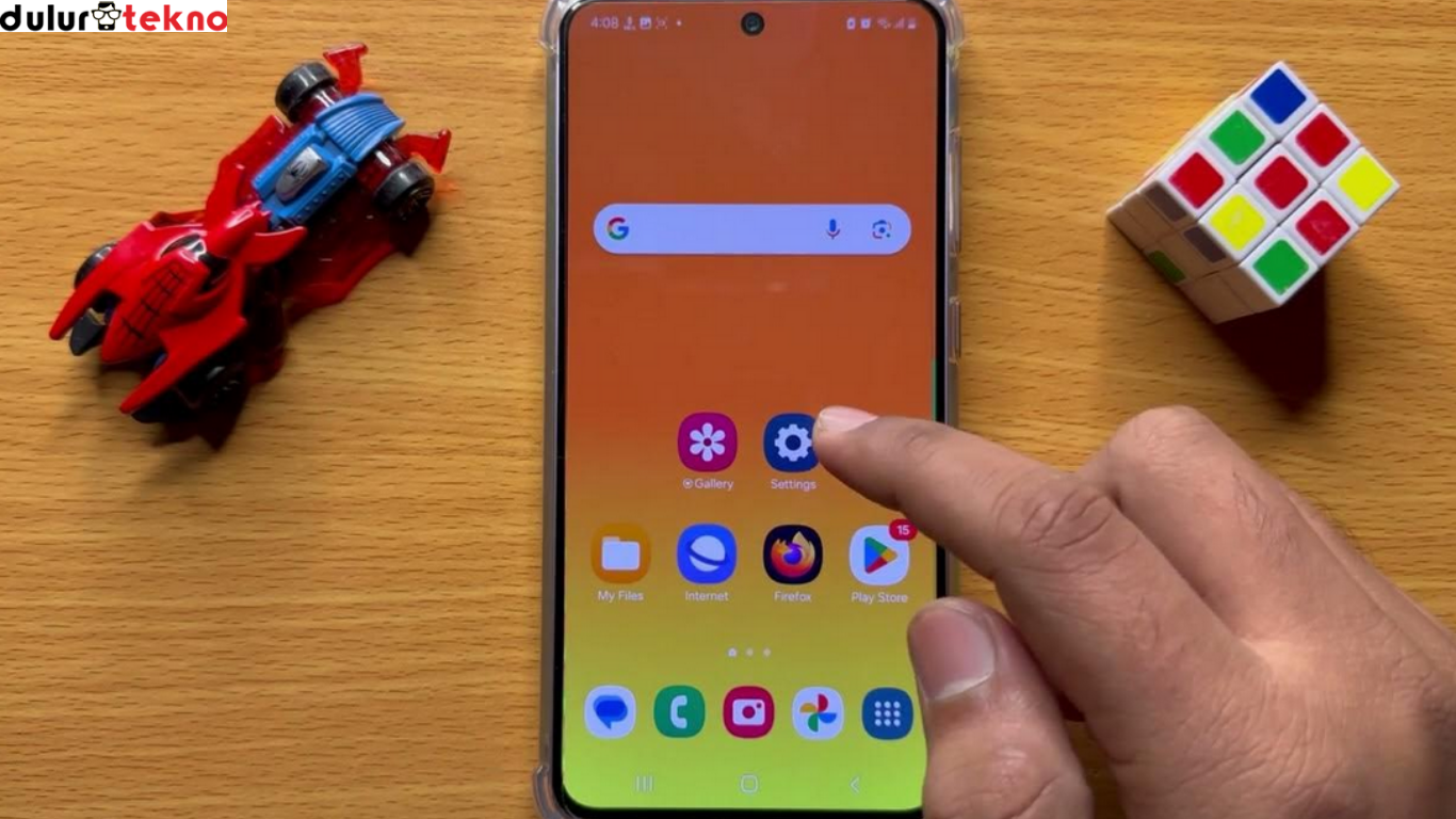 cara menampilkan persentase baterai di HP Samsung